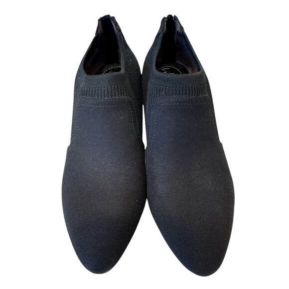 LifeStride Gia Shooties 8.5 Black Stretch Short Booties Back Zip Minimal Classic - Picture 3 of 6